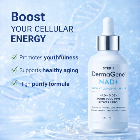 DermaGene® NAD⁺ Radiant Longevity Serum 0,08 % NAD⁺ + 1000 ppm PDRN Anti-Aging Straffungsserum