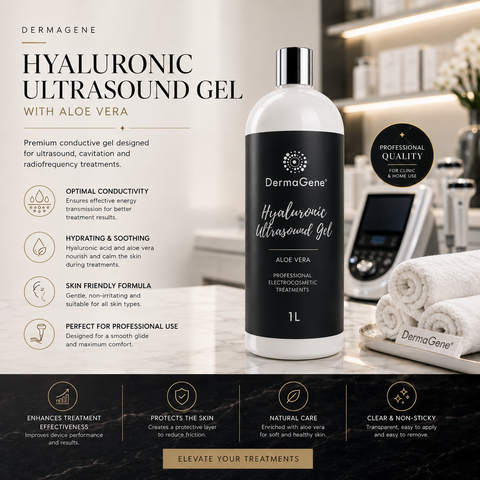 DermaGene Hyaluronsäure leitendes Gel mit Aloe Vera (1L)