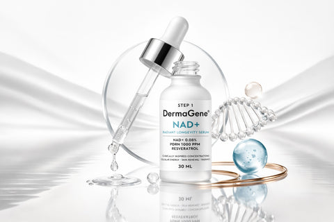 DermaGene® NAD⁺ Radiant Longevity Serum 0,08 % NAD⁺ + 1000 ppm PDRN Anti-Aging Straffungsserum