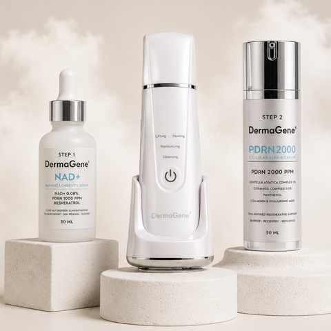 DermaGene® Deep Peel 4in1 Hydroabrasion Heimpflegepeeling mit EMS, Iontophorese und Wärmetherapie