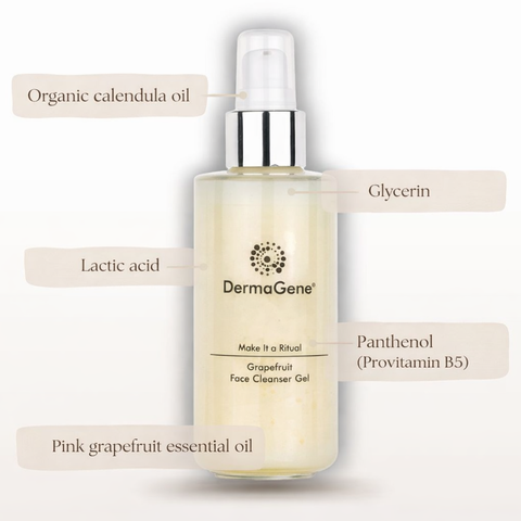 DermaGene Make It a Ritual Grapefruit Foaming Face Cleanser Gel – Sanfter Gesichtsreiniger mit Milchsäure