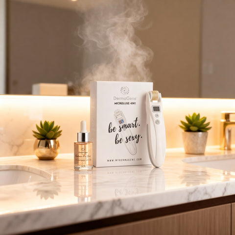 DermaGene® MicroLuxe 4-in-1 Mikronadel-Gerät mit LED & Mikrostrom