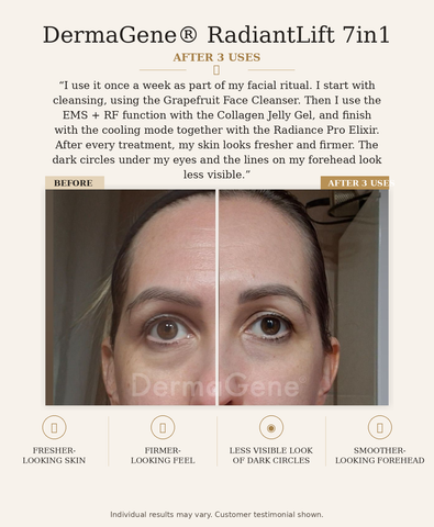 DermaGene® RadiantLift 7in1 RF & EMS Gesichtsstraffungsgerät
