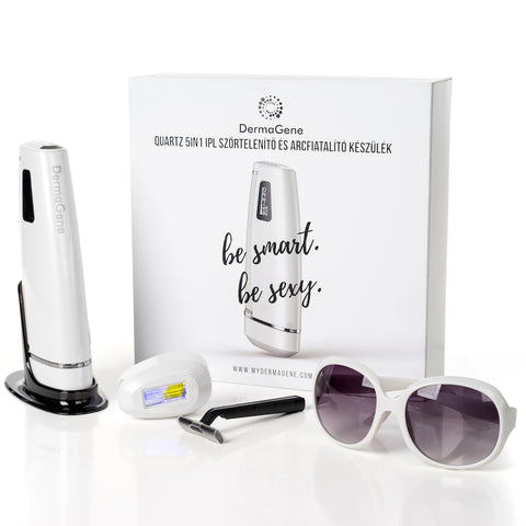 DermaGene Quartz 5in1 IPL Professionelles System zur Haarreduktion & Hautverjüngung